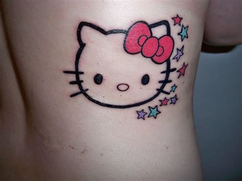  Cute and Stylish Hello Kitty Bow Tattoo Designs